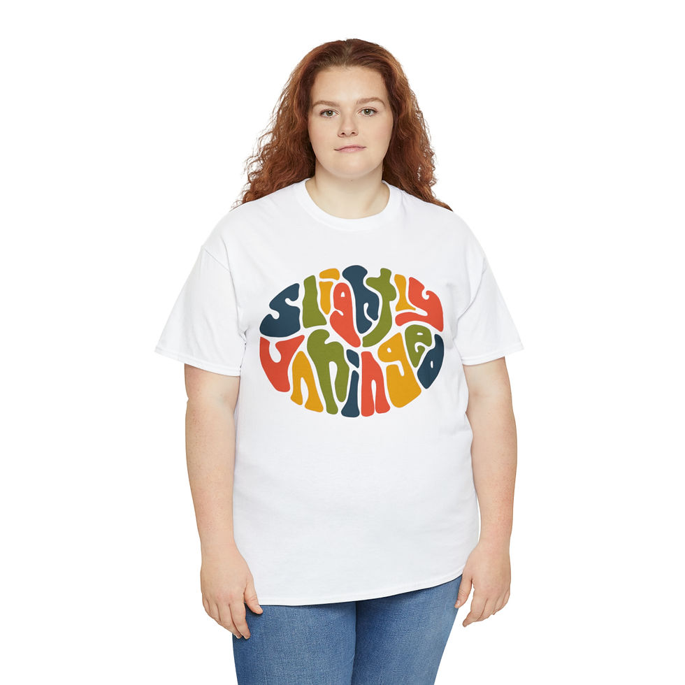 Thumbnail: Slightly Unhinged Word Art Unisex Heavy Cotton Tee