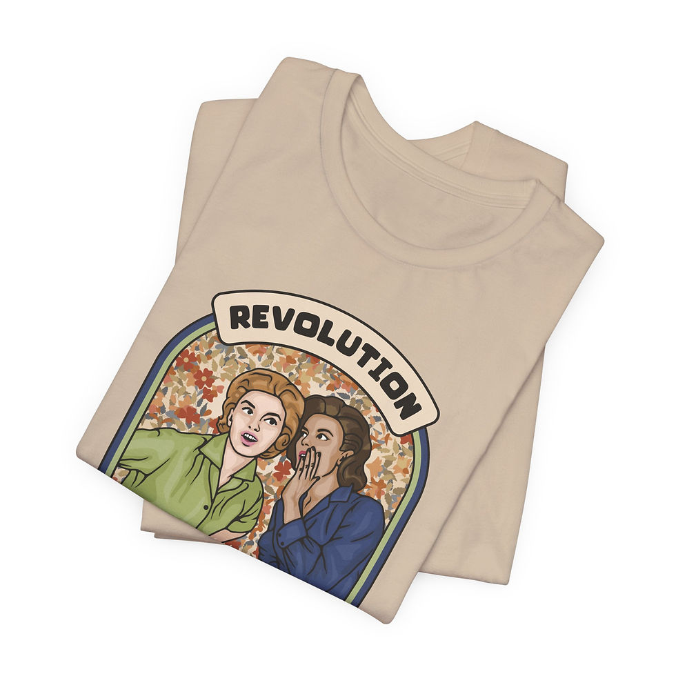 Thumbnail: Revolution Pass it on Unisex Graphic Print T-Shirt Retro Vintage anti-republican