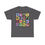 Thumbnail: Mid Century Modern Patches in 50s Color Scheme Unisex Heavy Cotton Tee