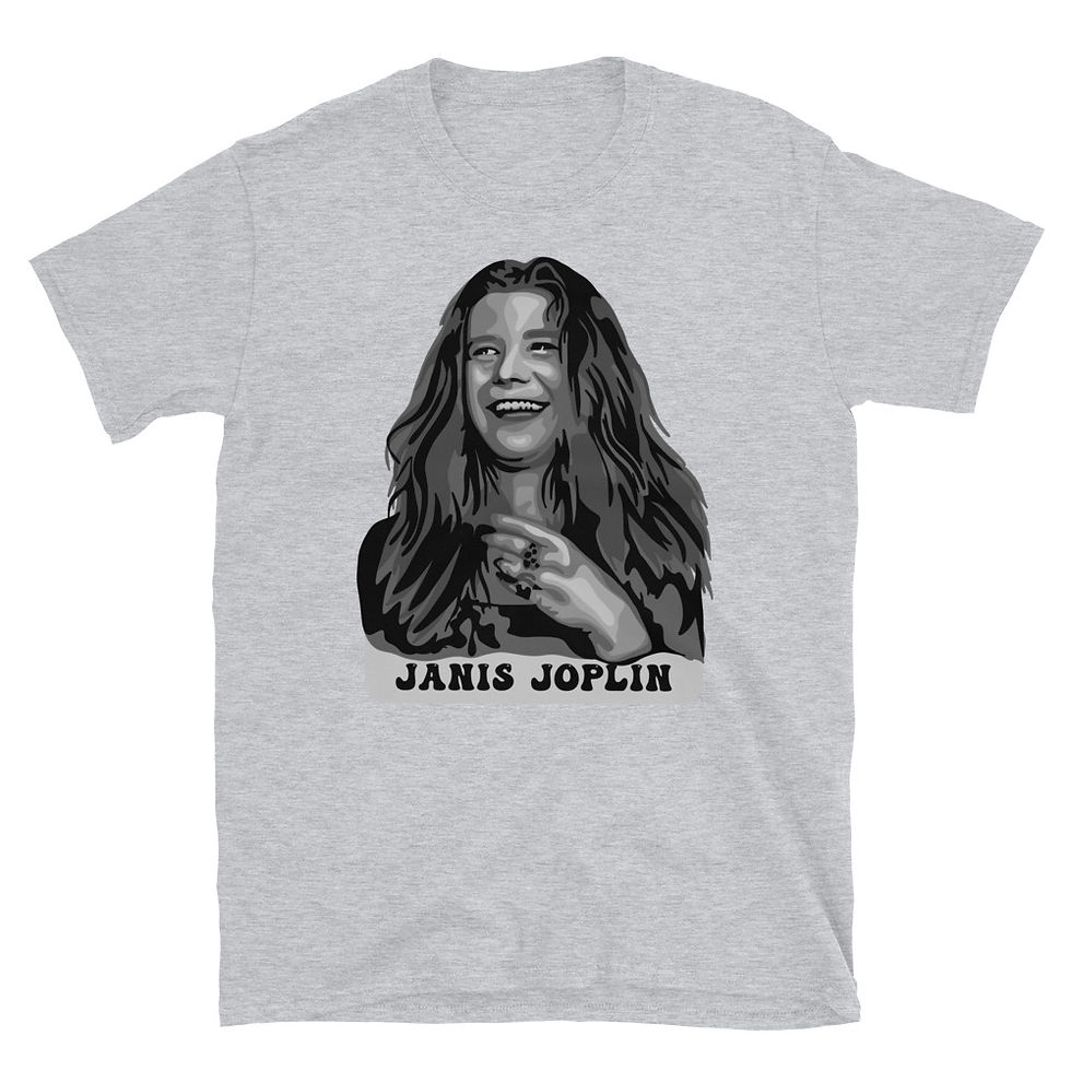 Thumbnail: Janis Joplin Portrait Short-Sleeve Unisex T-Shirt