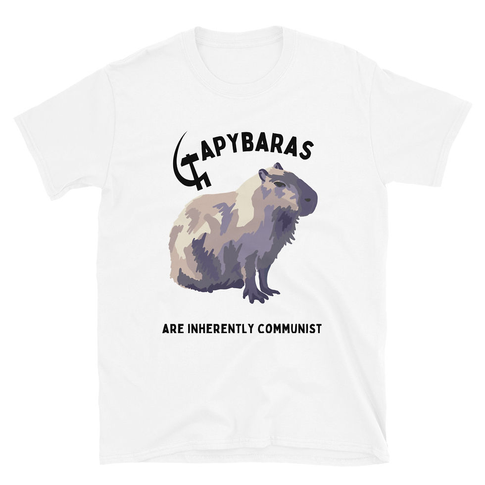 Thumbnail: Capybaras Are Inherently Communist Short-Sleeve Unisex T-Shirt