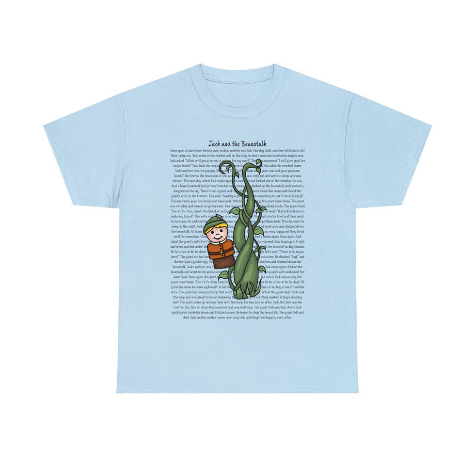 Thumbnail: Little Jack And The Beanstalk Story Unisex Heavy Cotton Tee