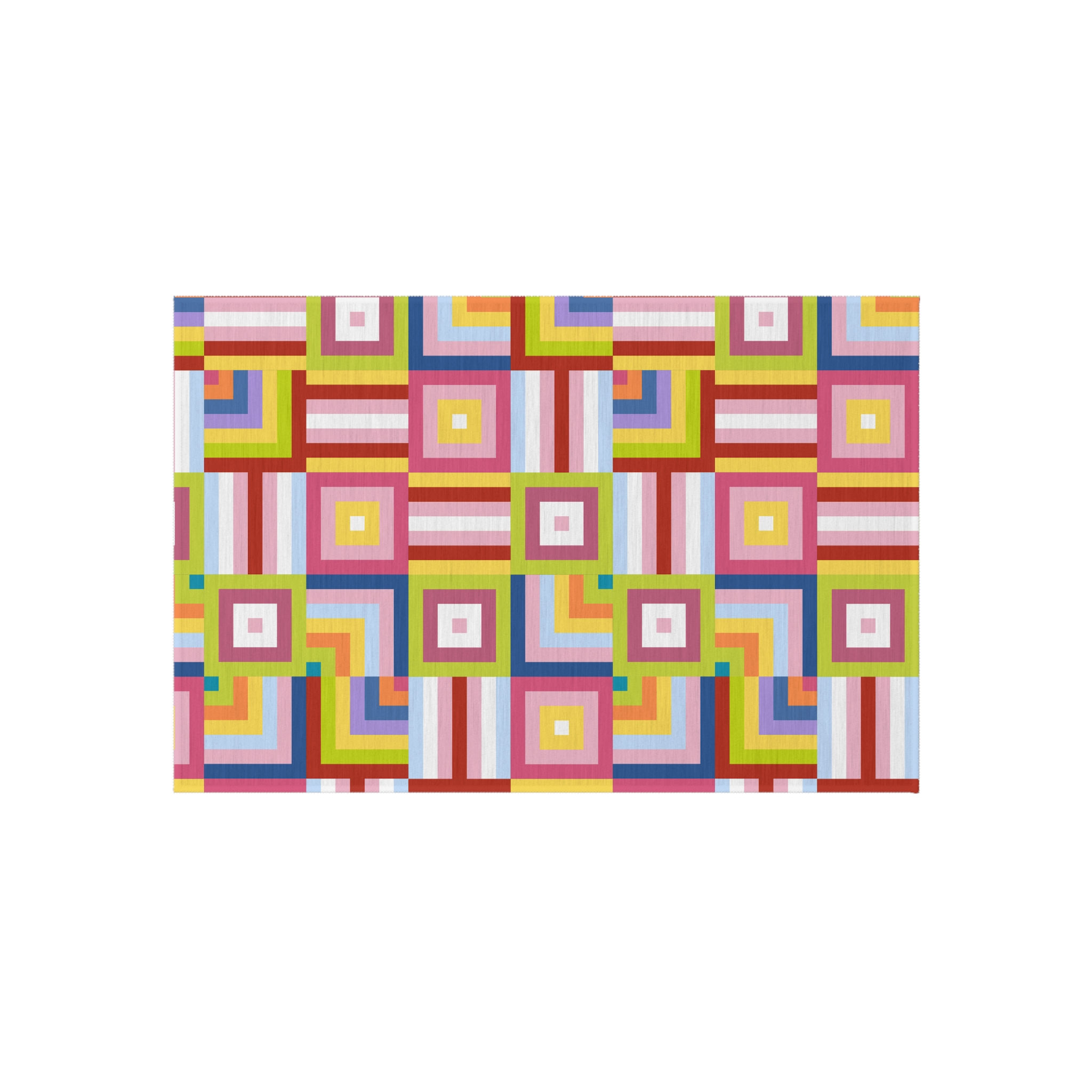 Bright Geometric Outdoor Rug