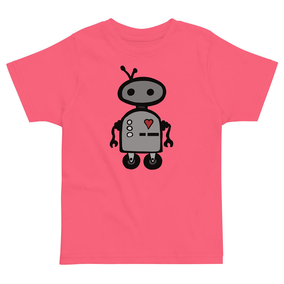 Thumbnail: Ruby the Robot With Heart - Toddler jersey t-shirt