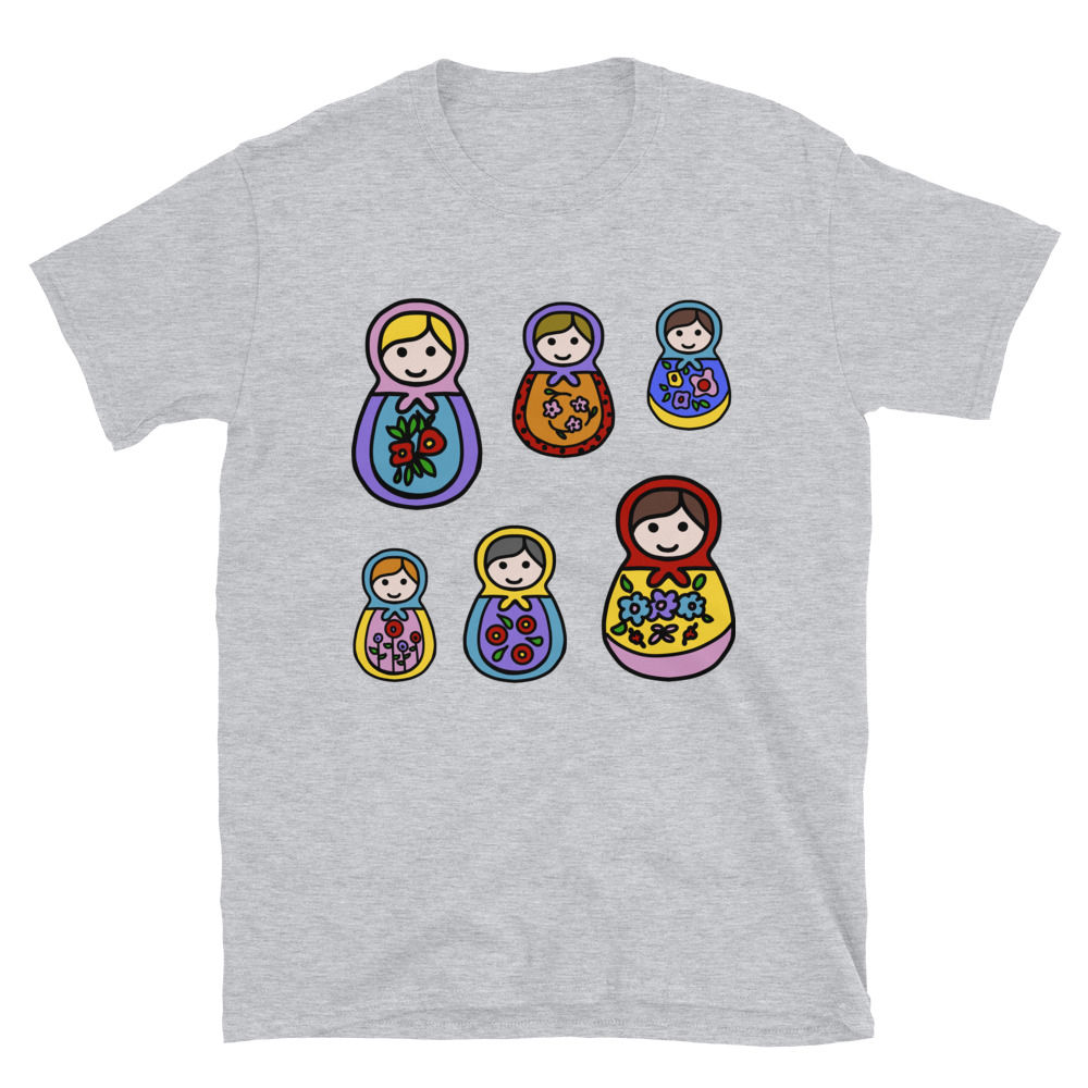 Matryoshka (Russian Nesting) Dolls - Short-Sleeve Unisex T-Shirt