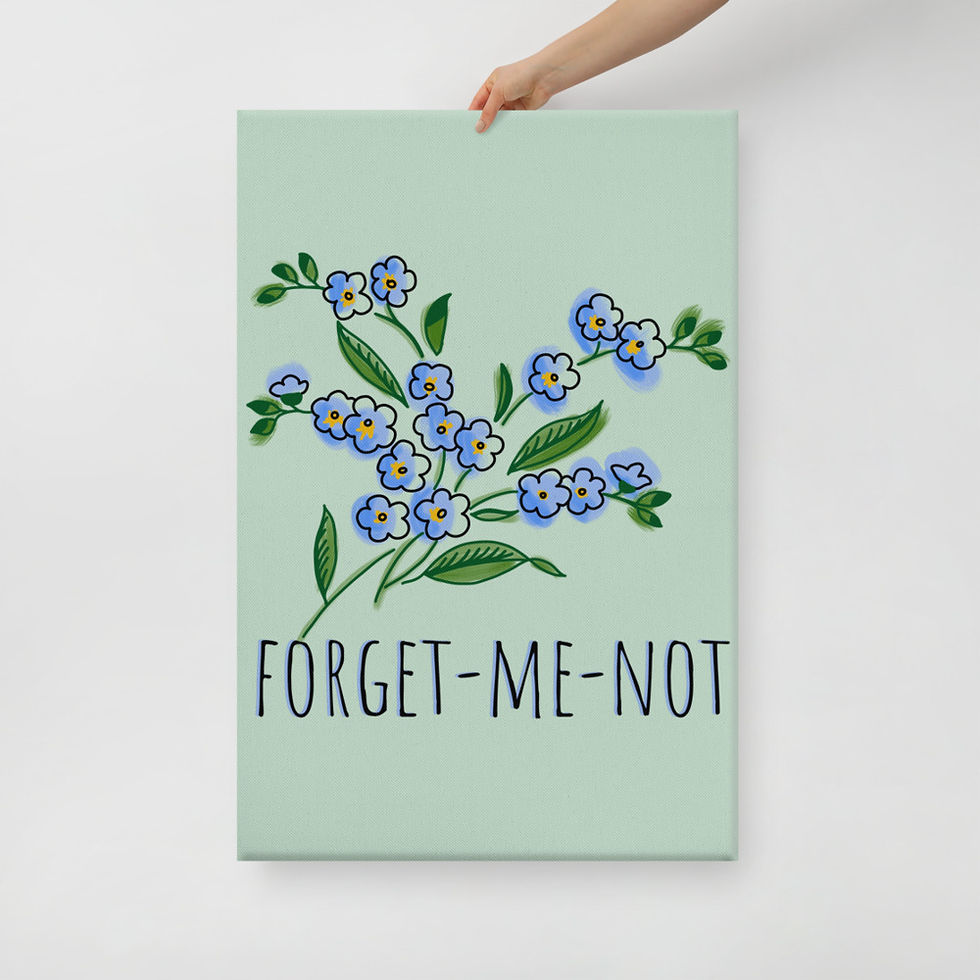 Thumbnail: Forget-me-not Canvas Print