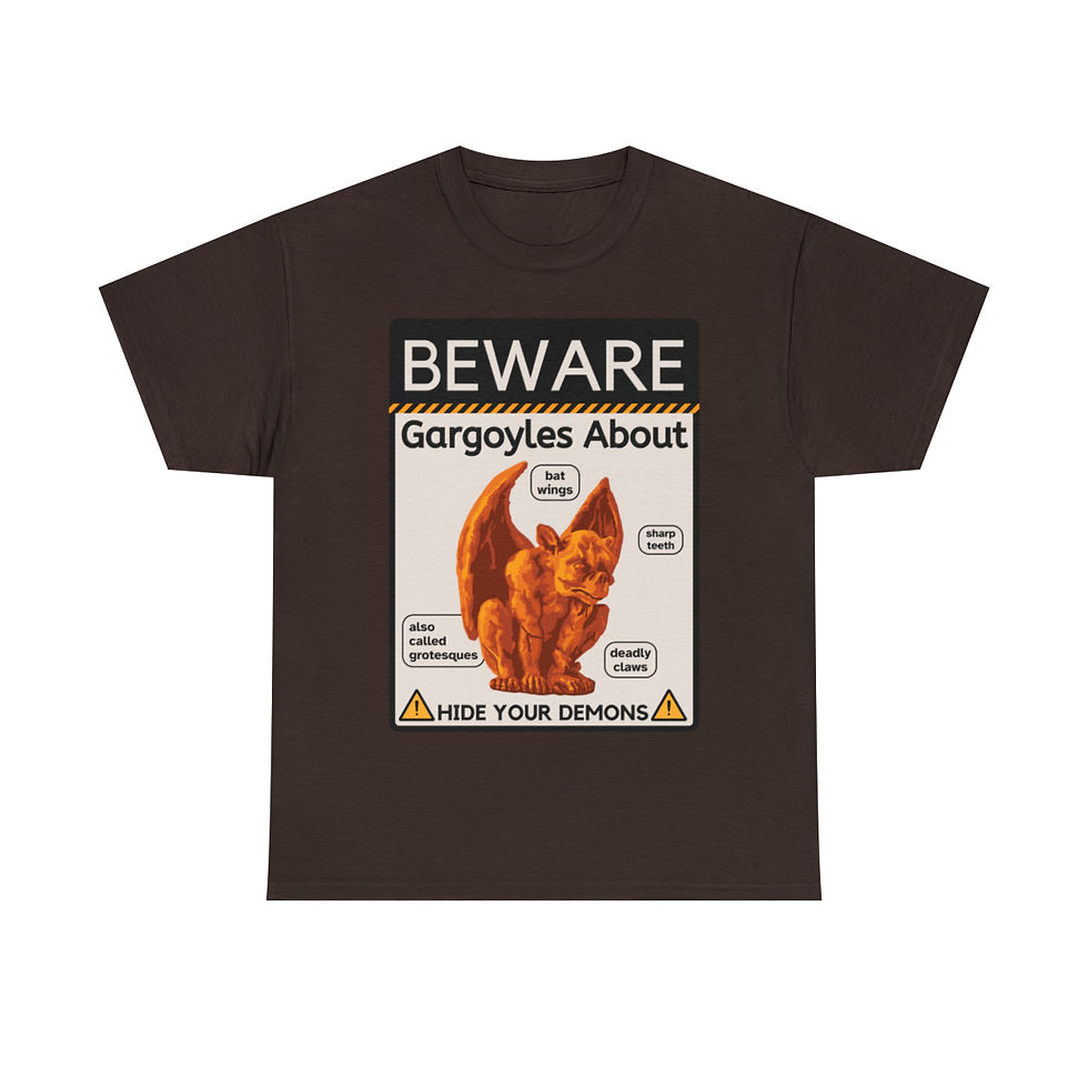 Thumbnail: Beware Gargoyles About Unisex Heavy Cotton Tee