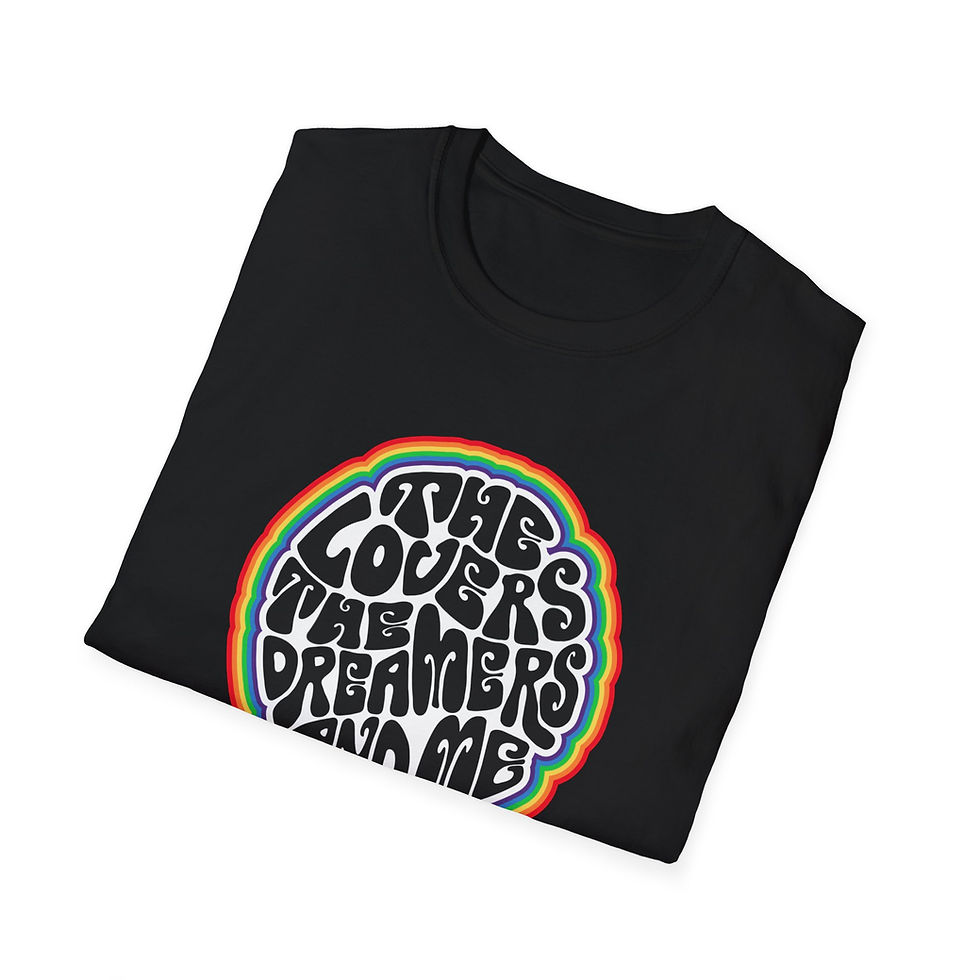 Thumbnail: The Lovers The Dreamers And Me T-Shirt | Psychedelic Retro Text
