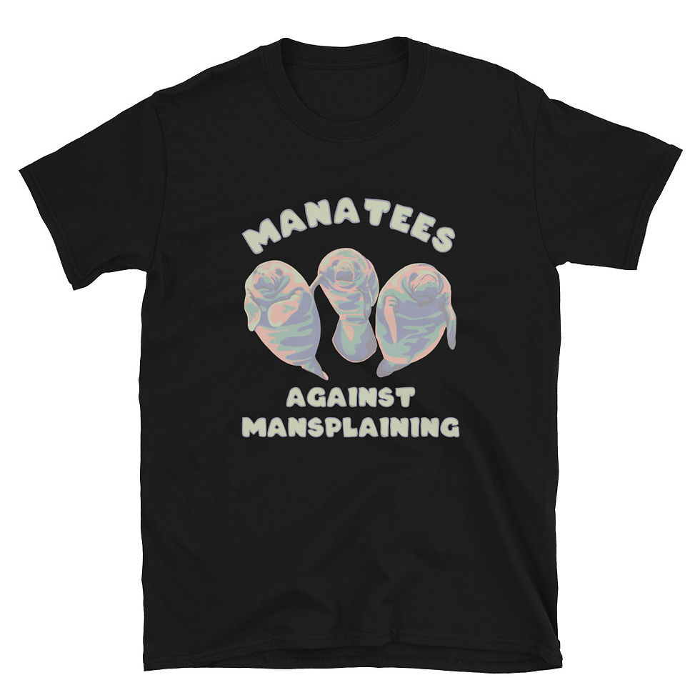 Thumbnail: Manatees Against Mansplaining Short-Sleeve Unisex T-Shirt
