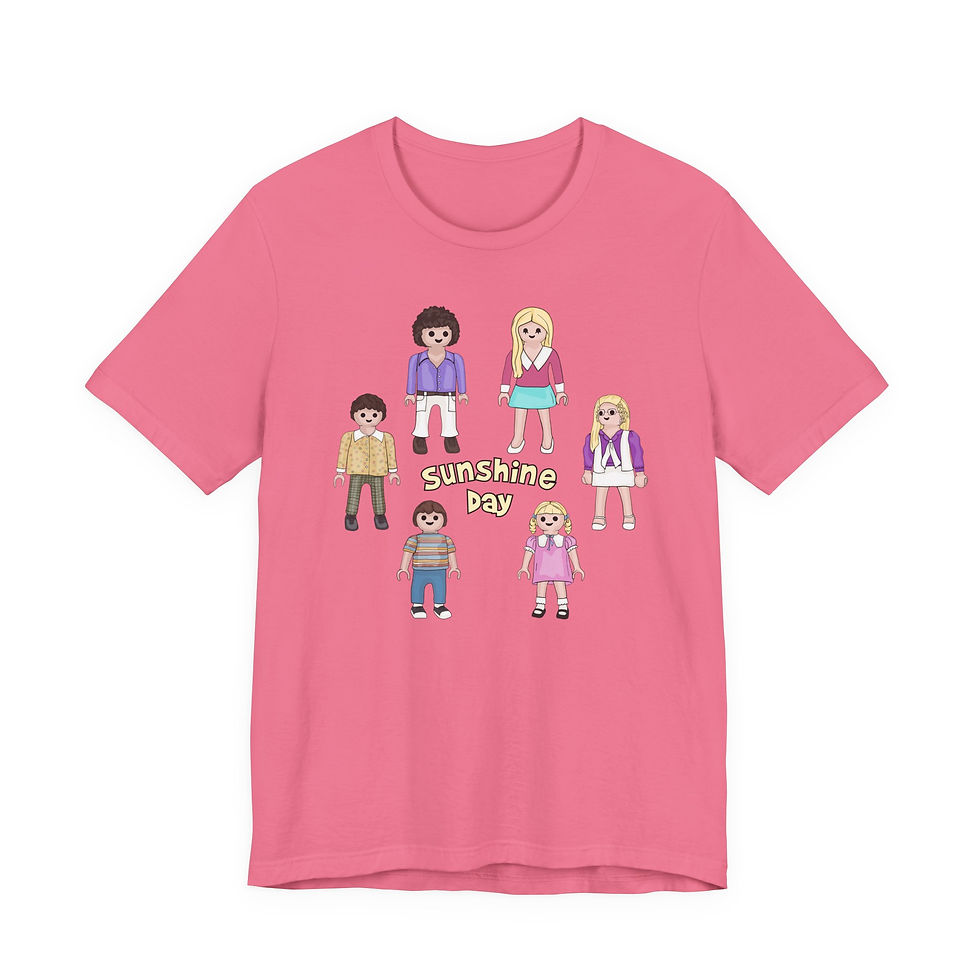 Thumbnail: Sunshine Day Brady Toys Colorful Unisex Tee, Nostalgic Graphic T-Shirt