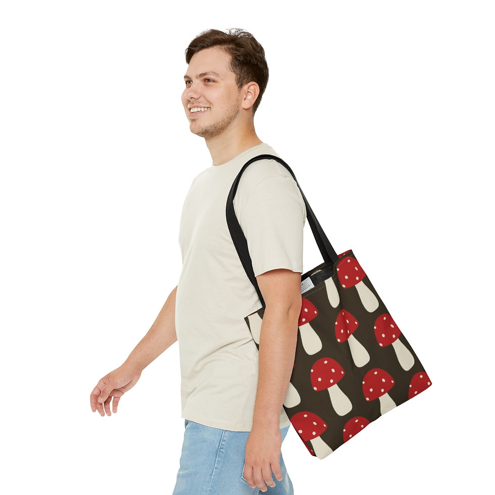 Thumbnail: Yule Mushrooms Tote Bag 