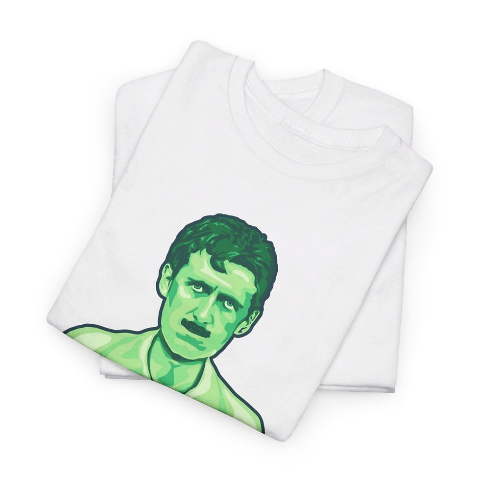 Thumbnail: George Orwell Portrait and Quote Unisex Heavy Cotton Tee