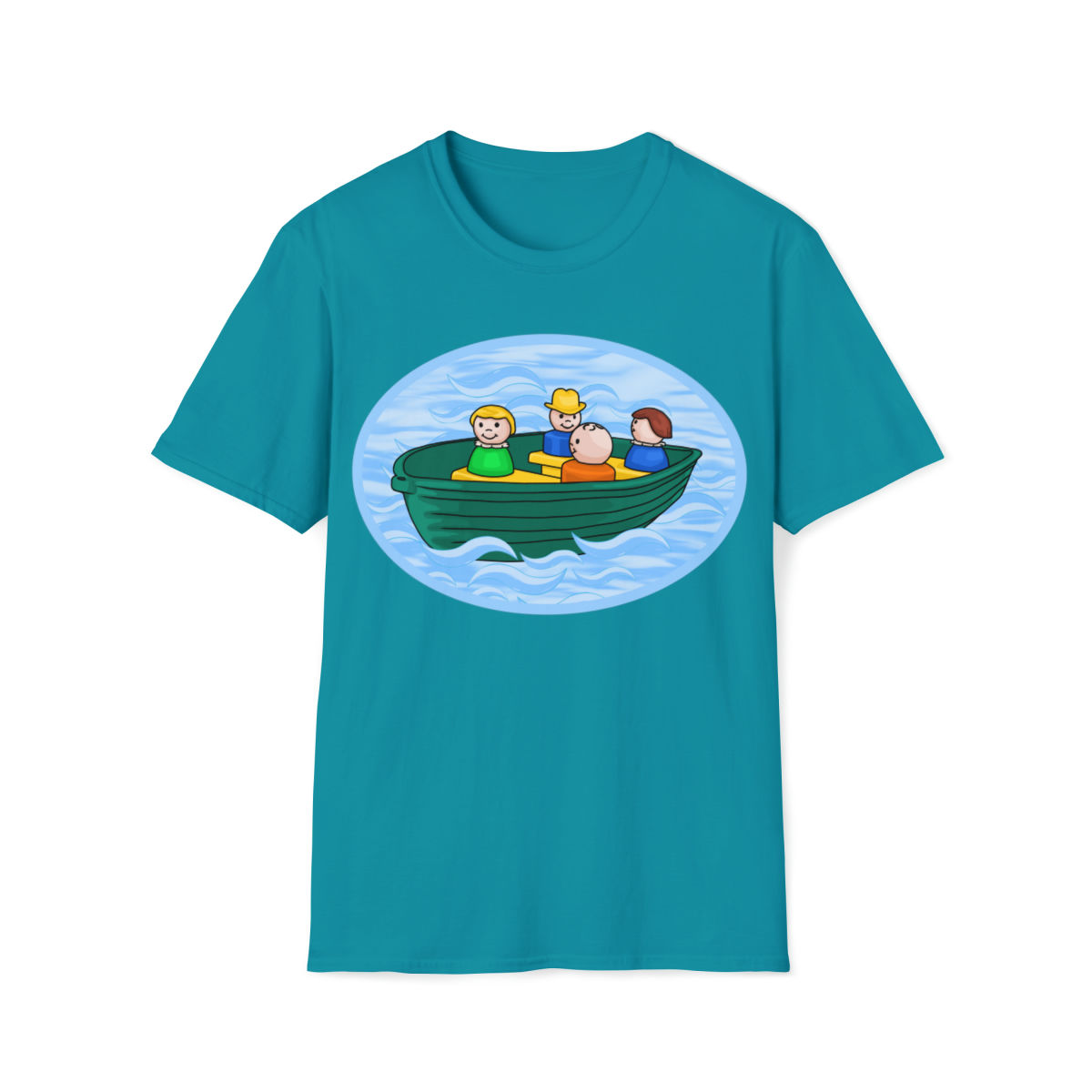 Fisher Price Little People Canoe Fun Unisex Softstyle T-Shirt