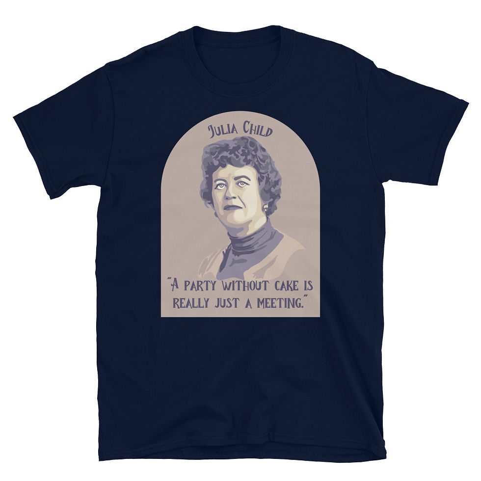 Thumbnail: Julia Child Portrait and Quote Short-Sleeve Unisex T-Shirt