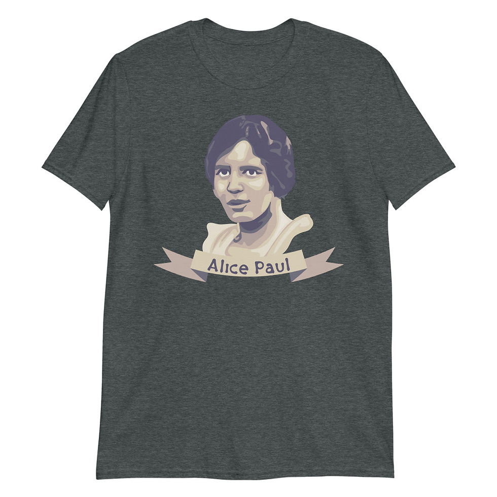 Thumbnail: Alice Paul Portrait Short-Sleeve Unisex T-Shirt