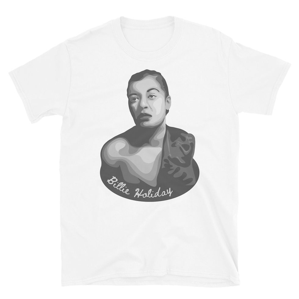 Thumbnail: Billie Holiday Portrait Short-Sleeve Unisex T-Shirt