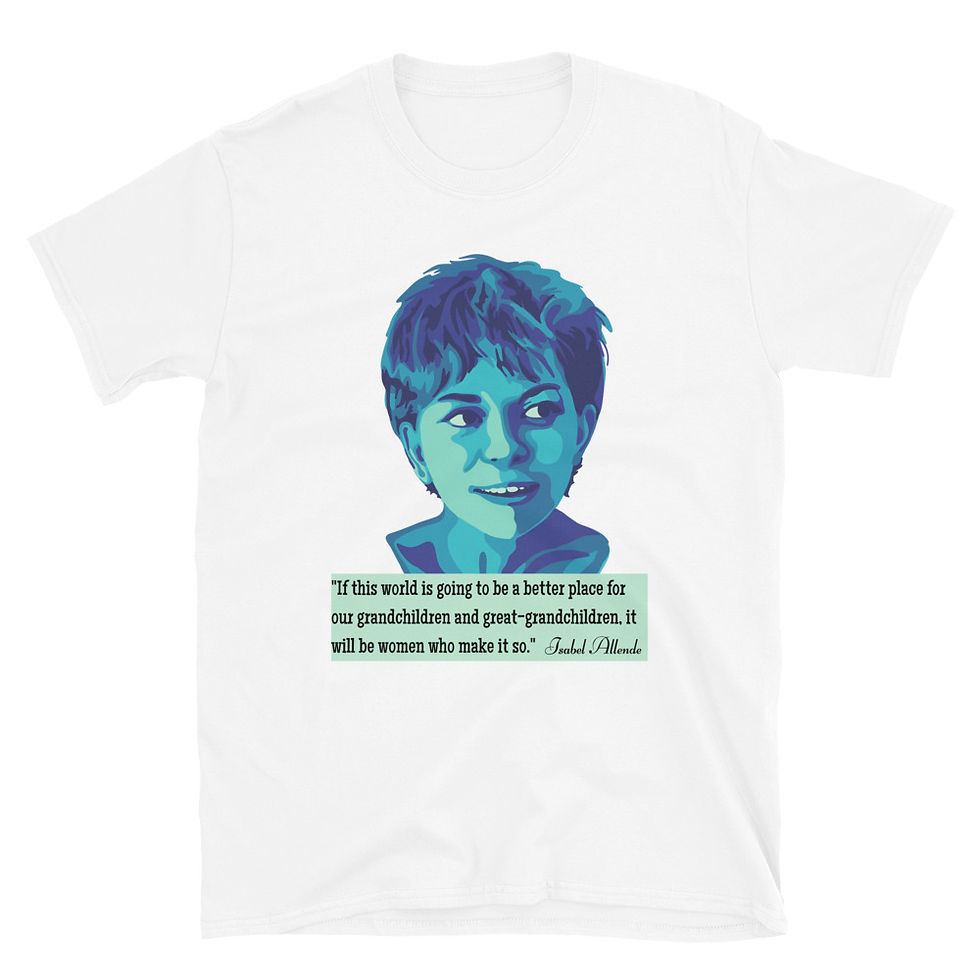 Thumbnail: Isabel Allende Portrait and Quote Short-Sleeve Unisex T-Shirt