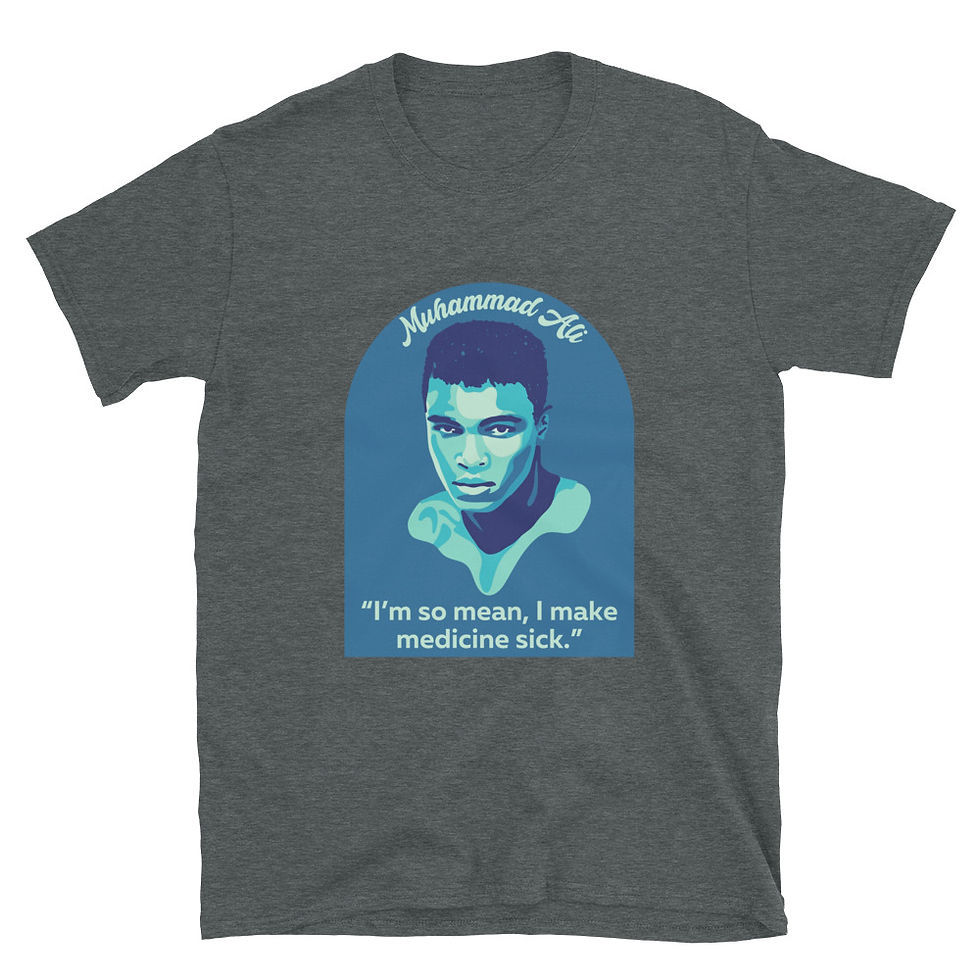Thumbnail: Muhammad Ali Portrait and Quote Short-Sleeve Unisex T-Shirt