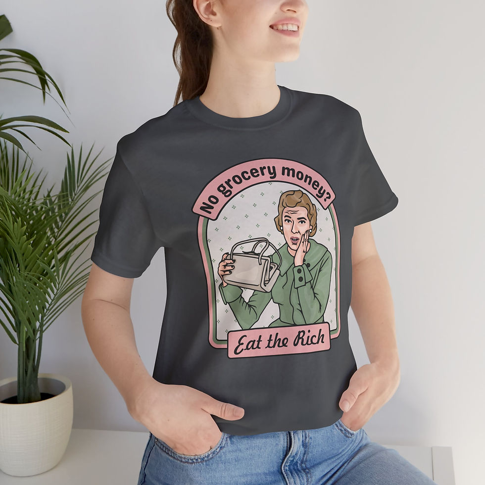 Thumbnail: No Grocery Money? Eat The Rich - Retro Vintage Unisex T-Shirt  