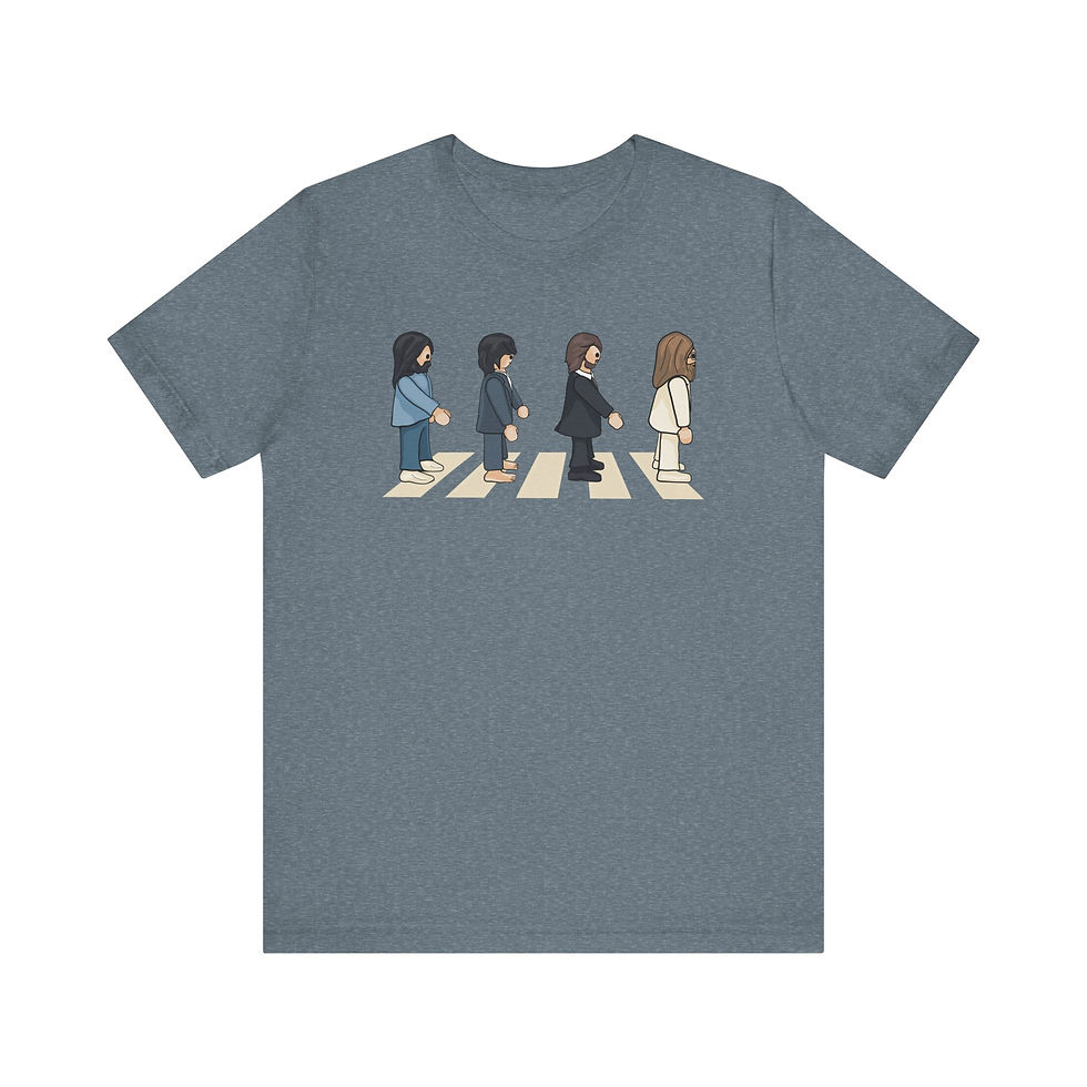 Thumbnail: Abby Road Fan Art Unisex Tee, Funny Retro Graphic T-Shirt