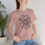 Thumbnail: Powerful Woman Flower Retro Flower Tee — Feminist Symbol Groovy Graphic