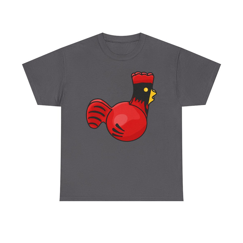 Thumbnail: Little Farm Rooster Unisex Heavy Cotton Tee