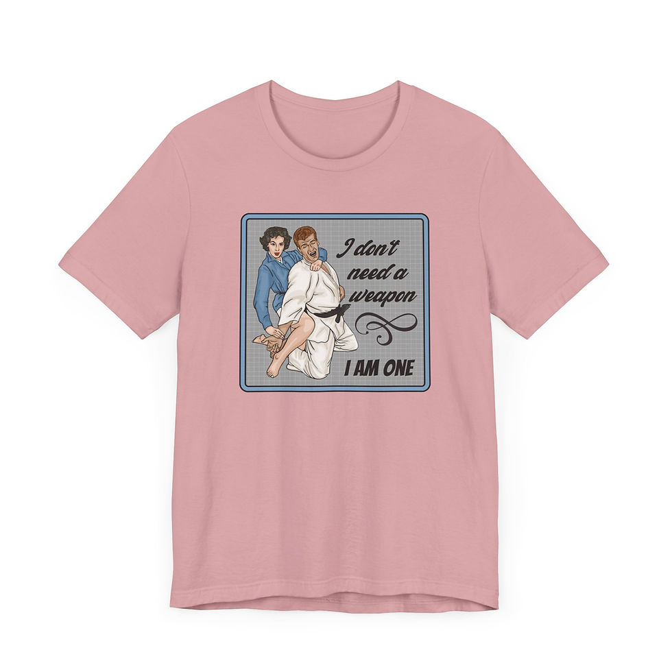 Thumbnail: I Don't Need A Weapon, I Am One Unisex Graphic Print T-Shirt Retro Vintage Vibes