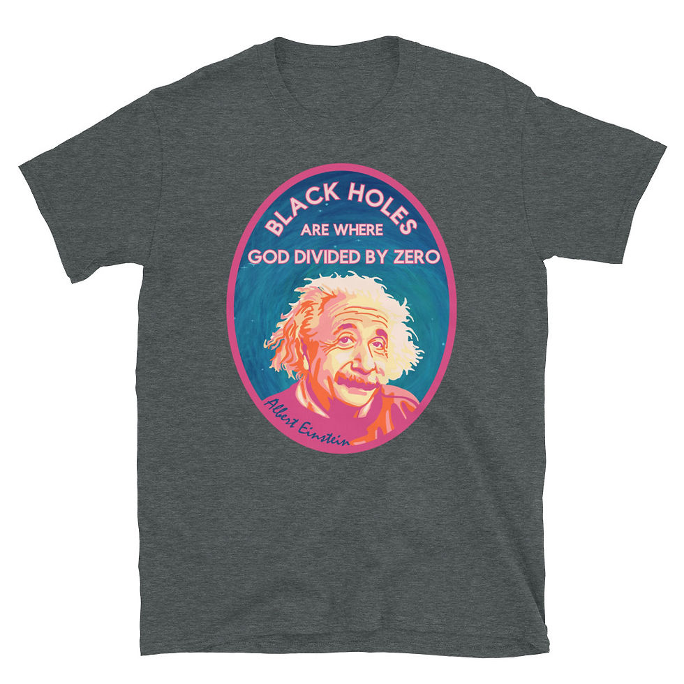 Thumbnail: A Einstein On Black Holes Short-Sleeve Unisex T-Shirt
