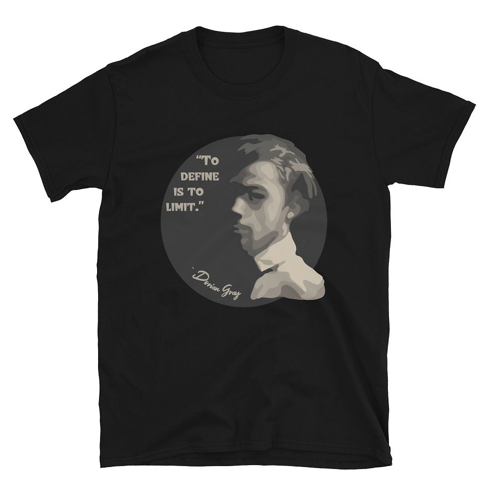 Thumbnail: Dorian Gray Portrait and Quote Short-Sleeve Unisex T-Shirt