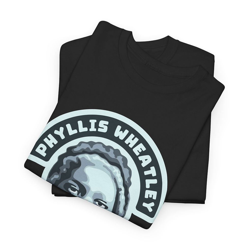 Thumbnail: Phillis Wheatley Portrait Unisex Heavy Cotton Tee