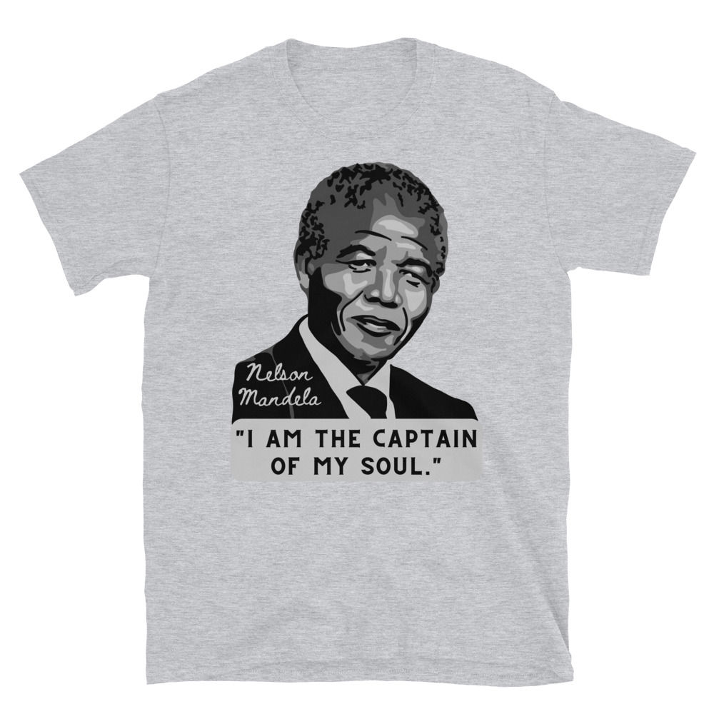 Nelson Mandela Portrait And Quote Short-Sleeve Unisex T-Shirt