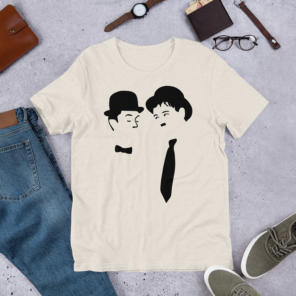 Thumbnail: Laurel and Hardy Short-Sleeve Unisex T-Shirt