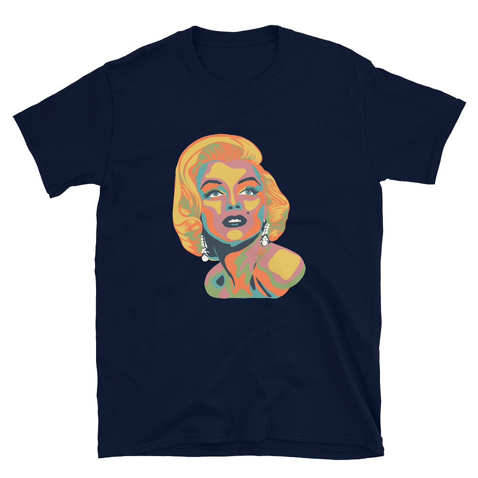 Thumbnail: Marilyn Monroe Colorful Portrait - Short-Sleeve Unisex T-Shirt