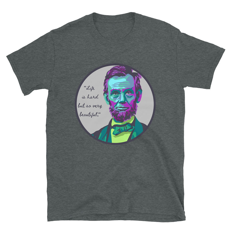 Thumbnail: Abraham Lincoln Portrait - Short-Sleeve Unisex T-Shirt