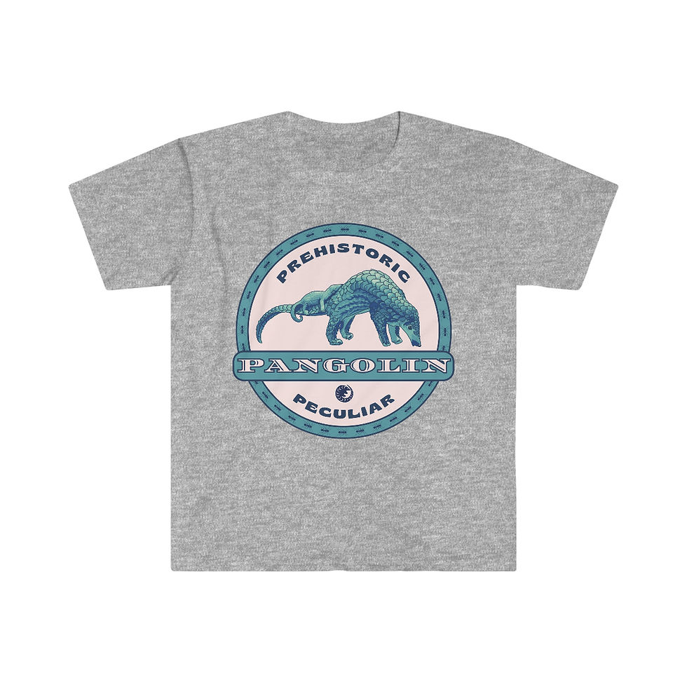 Thumbnail: Prehistoric Peculiar Pangolin  Unisex Softstyle T-Shirt