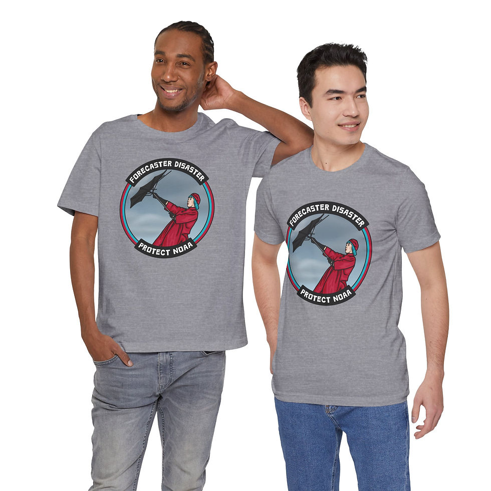 Thumbnail: Forecaster Disaster - Protect NOAA Retro Vintage Unisex T-Shirt, Quirky Graphic