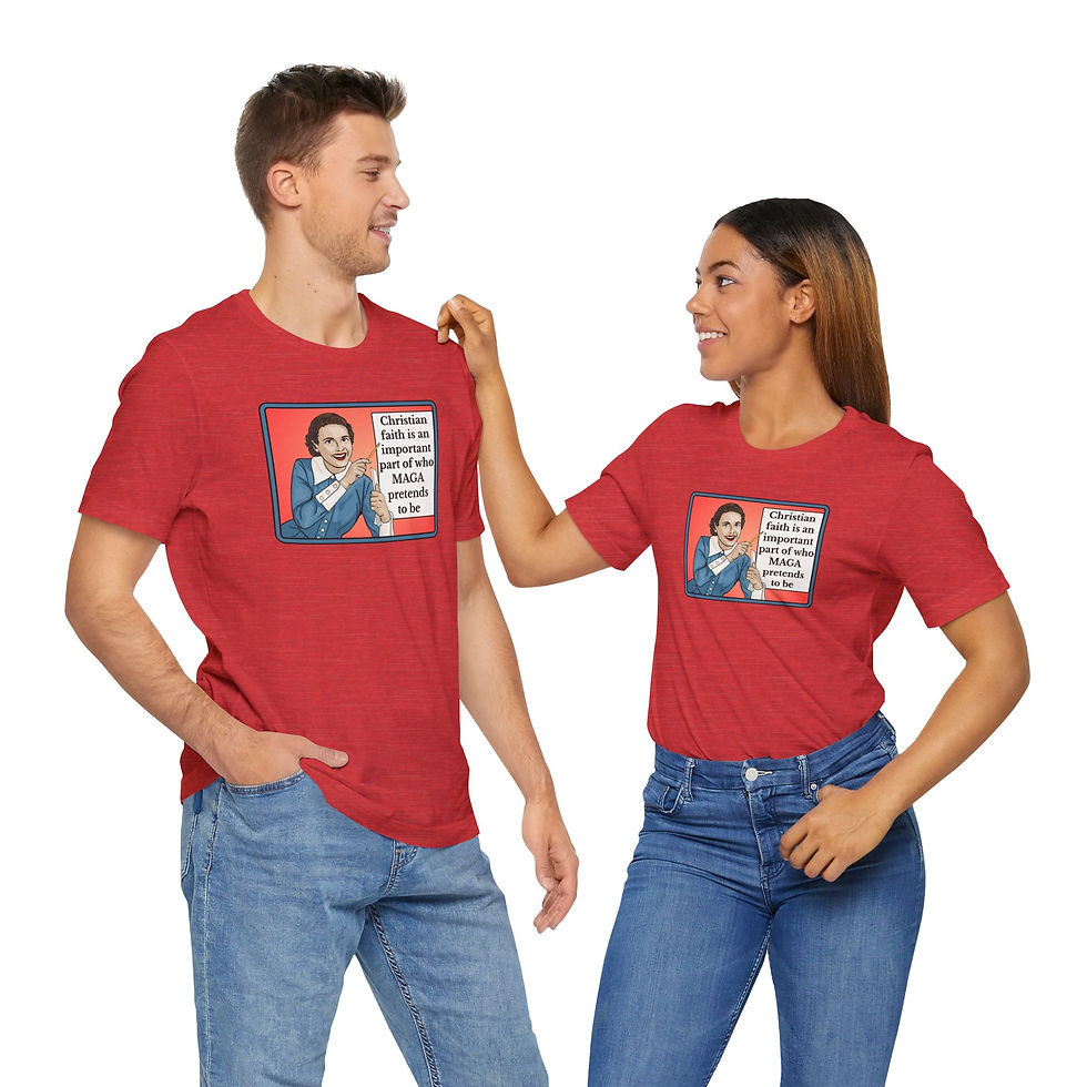 Thumbnail: Christian Faith is Important - Unisex Graphic Print T-Shirt, Retro Vintage Vibes