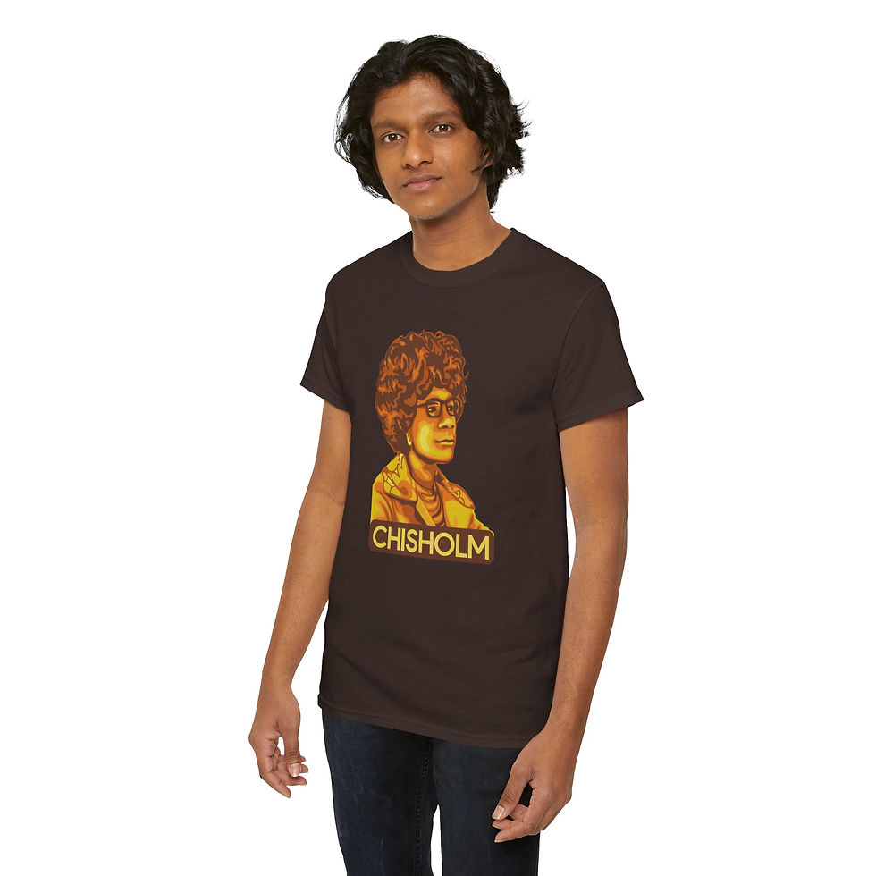Thumbnail: Shirley Chisholm Portrait Unisex Heavy Cotton Tee