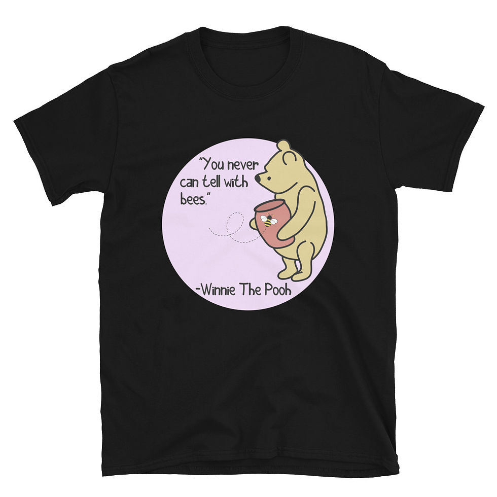 Thumbnail: Winnie The Pooh Quote Short-Sleeve Unisex T-Shirt