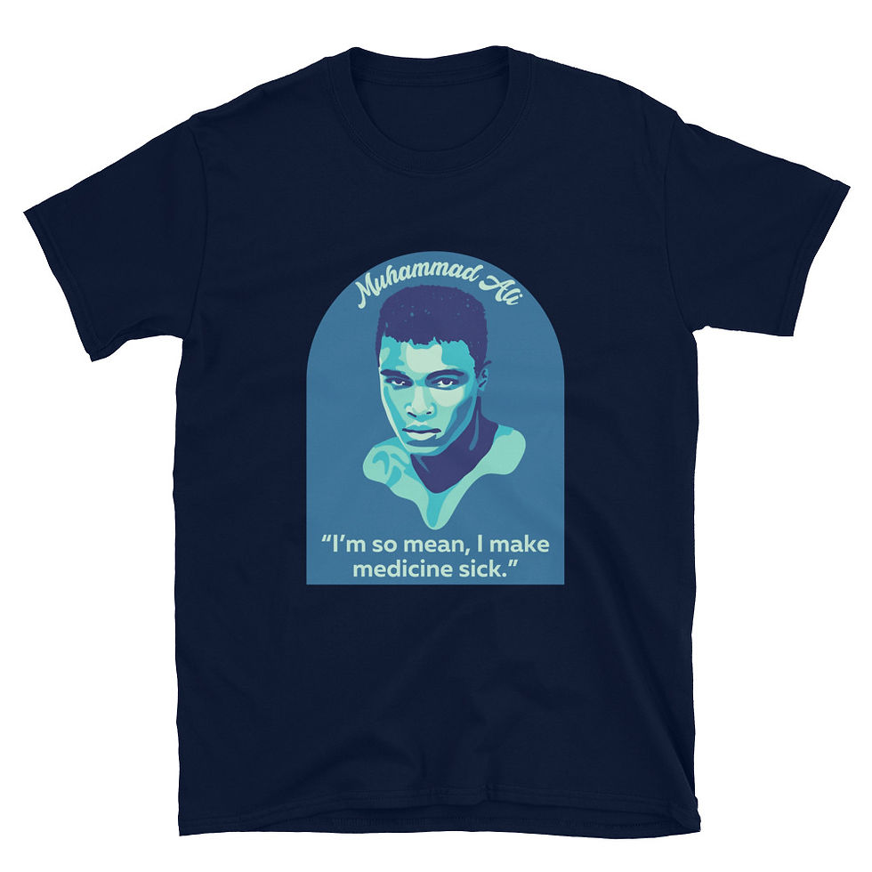 Thumbnail: Muhammad Ali Portrait and Quote Short-Sleeve Unisex T-Shirt