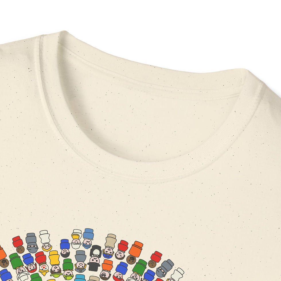 Thumbnail: Little People Mandala Unisex Softstyle T-Shirt