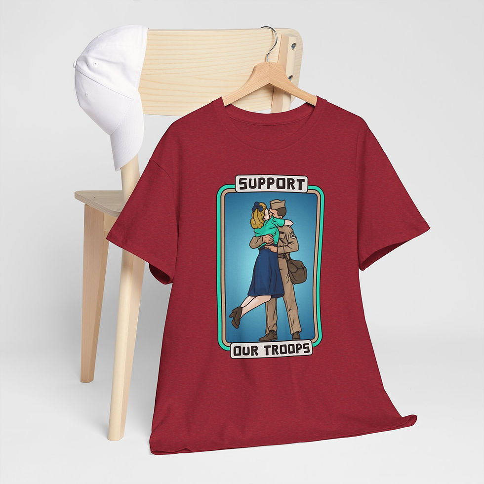 Thumbnail: Support Our Troops Unisex Heavy Cotton Tee