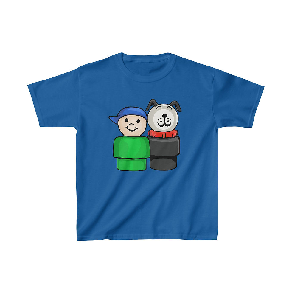 Thumbnail: Every Little People Dog Needs A Boy  Kids Heavy Cotton™ Tee