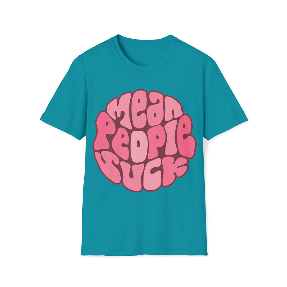 Thumbnail: Mean People Suck Word Art Unisex Softstyle T-Shirt