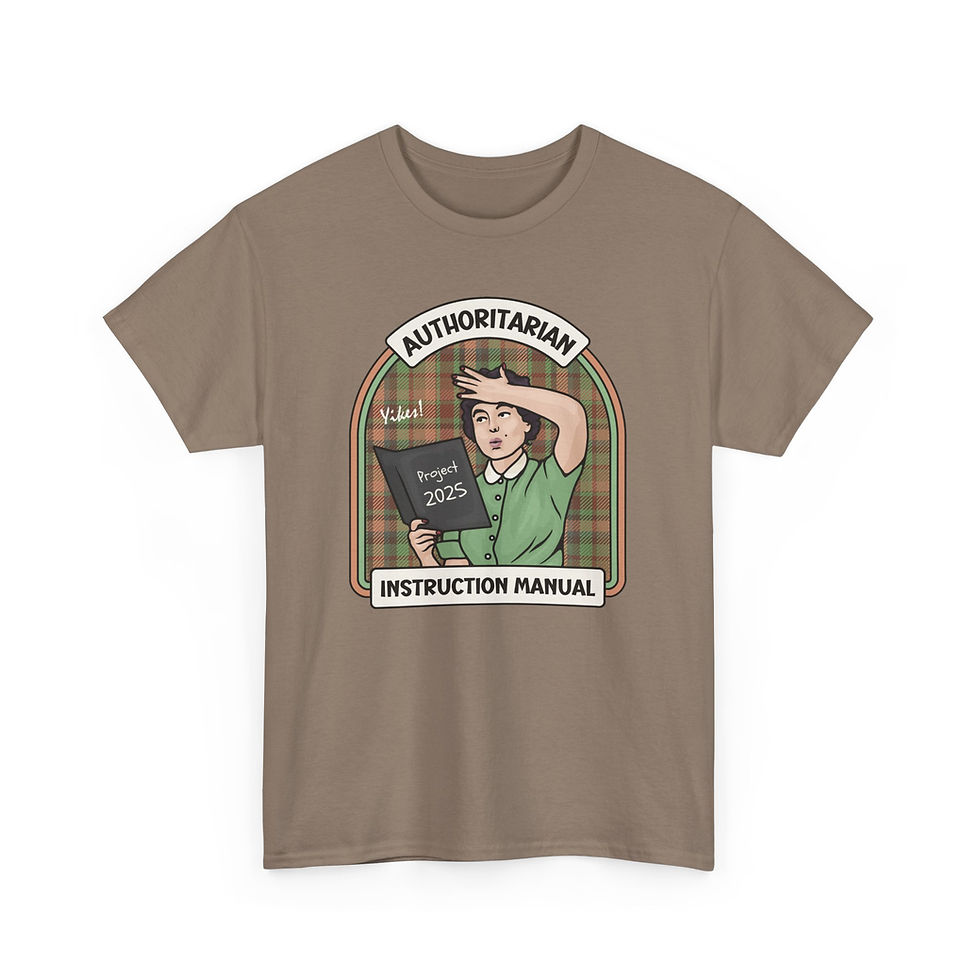 Thumbnail: Authoritarian Instruction Manual Project 2025 Unisex Heavy Cotton Tee