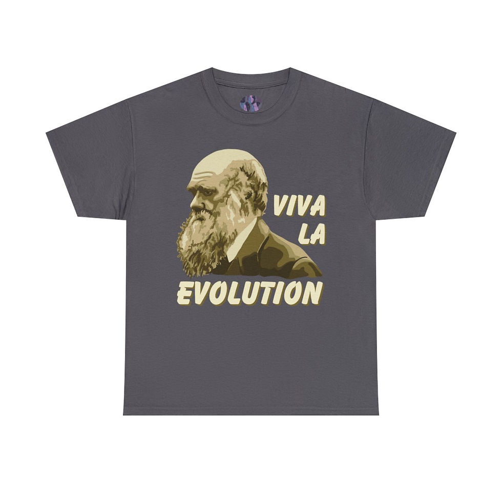 Thumbnail: Charles Darwin Portrait - Unisex Heavy Cotton Tee