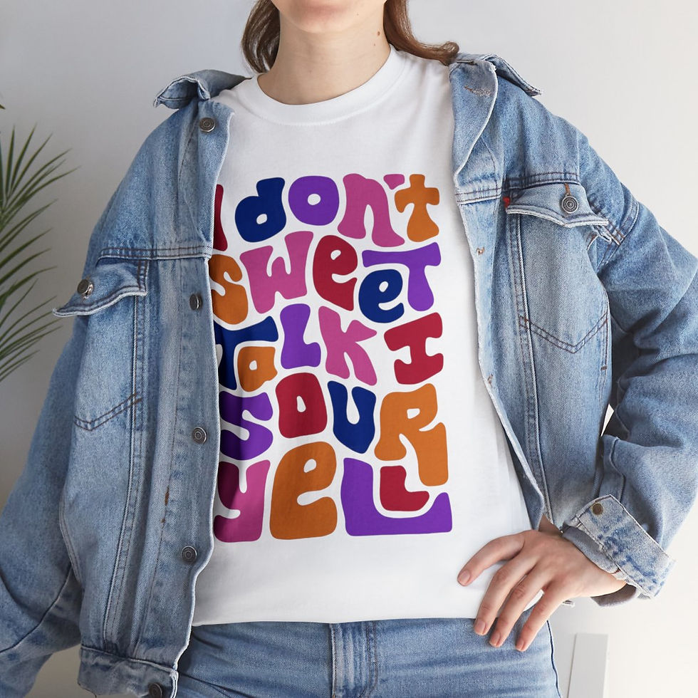 Thumbnail: Copy of Don't Sweet Talk Sour Yell - Unisex Heavy Cotton Tee
