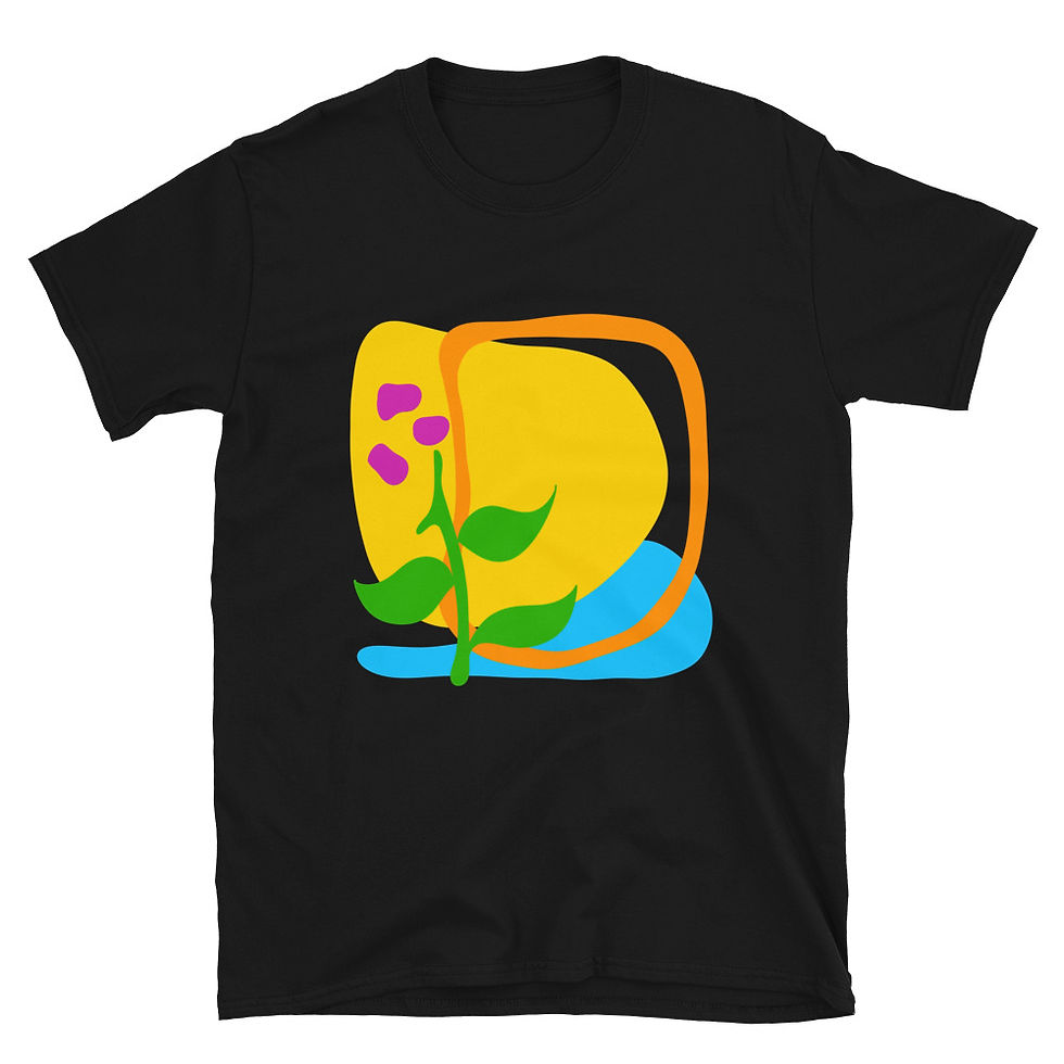 Thumbnail: Abstract Flower Short-Sleeve Unisex T-Shirt