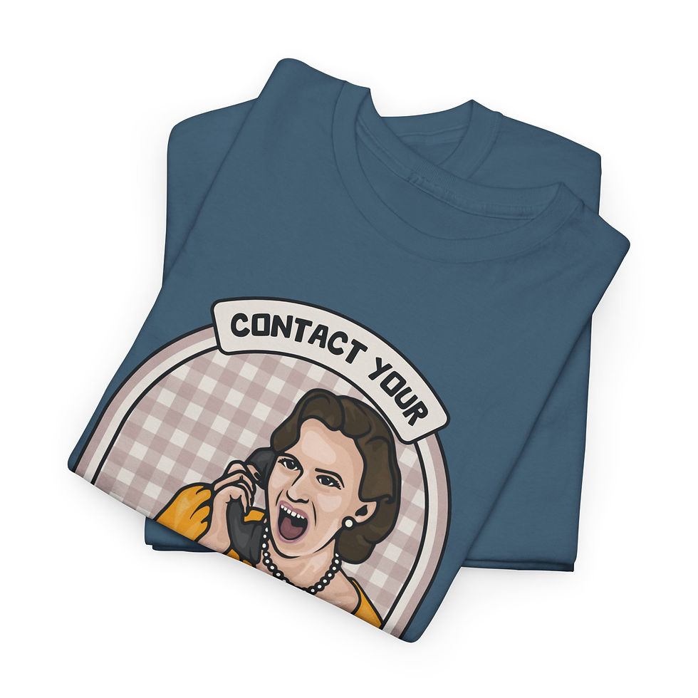 Thumbnail: Contact Your Representative Unisex Heavy Cotton Tee
