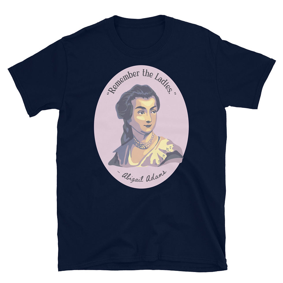 Thumbnail: Abigail Adams Portrait and Quote Short-Sleeve Unisex T-Shirt